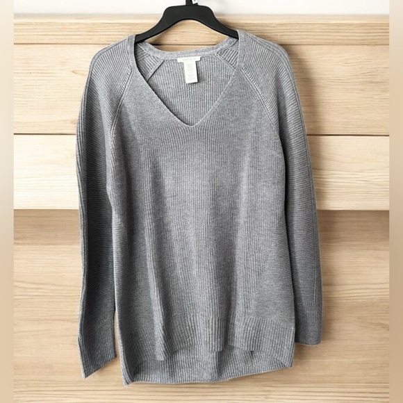 Matty M V-Neck Ribbed Oversized Sweater/Small/NWOT - Picture 1 of 3